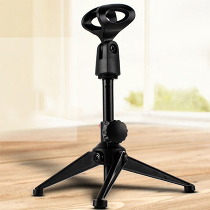 Extendable Adjustable Microphone Tripod Desktop Stand, Height: 19.5-24.5cm, For Live Broadcast, Show, KTV, etc - Consumer Electronics by buy2fix | Online Shopping UK | buy2fix