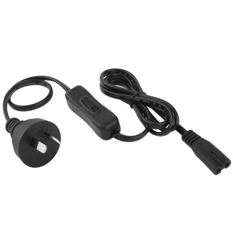 2 Prong Style AU Plug AC Power Cord with 304 Switch, Length: 1.2m(Black) -  by buy2fix | Online Shopping UK | buy2fix