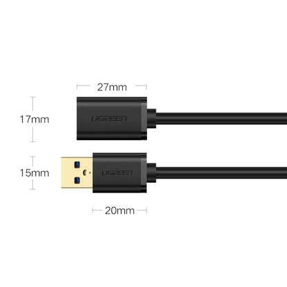 Ugreen 2m USB 3.0 Male to Female Data Sync Super Speed Transmission Extension Cord Cable - USB 3.0 by UGREEN | Online Shopping UK | buy2fix