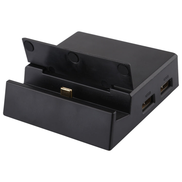 V105 USB-C / Type-C to USB 2.0 x 3 + USB-C / Type-C + HDMI + Audio Port + SD / TF Card Reader Multi-function Phone Stand HUB Docking Station - Computer & Networking by buy2fix | Online Shopping UK | buy2fix
