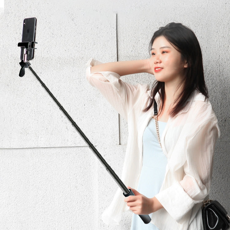 CYKE P9 Universal Stretchable Hidden One-piece Wireless Bluetooth Selfie Stick(Black) - Selfie Sticks by CYKE | Online Shopping UK | buy2fix