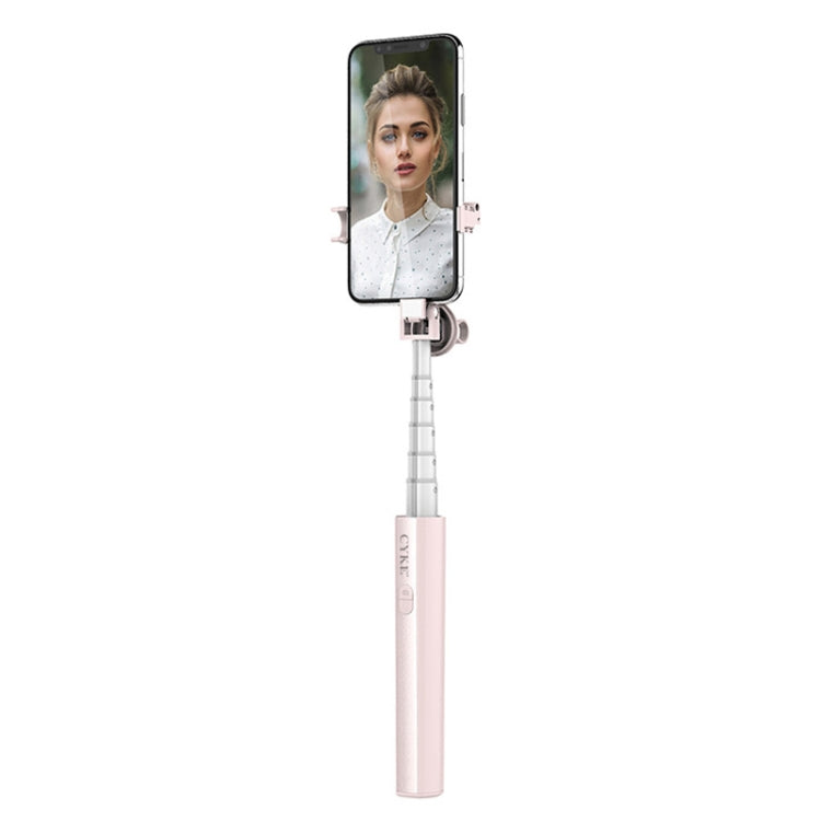 CYKE P9 Universal Stretchable Hidden One-piece Wireless Bluetooth Selfie Stick(Pink) - Selfie Sticks by CYKE | Online Shopping UK | buy2fix