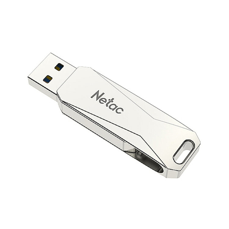 Netac U782C 64GB USB-C / Type-C + USB 3.0 360 Degrees Rotation Zinc Alloy Flash Drive OTG U Disk -  by Netac | Online Shopping UK | buy2fix