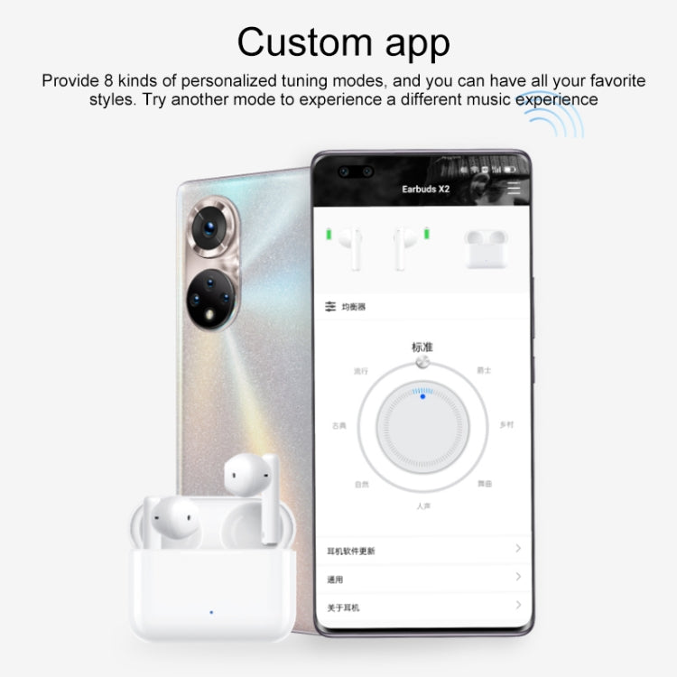 Original Honor Earbuds X2 True Wireless Bluetooth Earphone (Iceland White) - Bluetooth Earphone by Huawei | Online Shopping UK | buy2fix