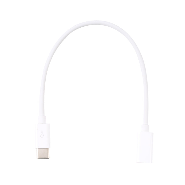 USB-C / Type-C Male to Type-C Female Extended Cable, Length: 20cm (White) -  by buy2fix | Online Shopping UK | buy2fix