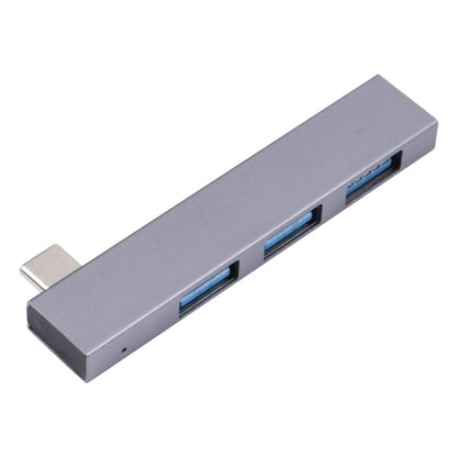 839 USB-C/Type-C Male to Dual USB 2.0+USB 3.0 Female Adapter(Silver) - USB 3.0 HUB by buy2fix | Online Shopping UK | buy2fix