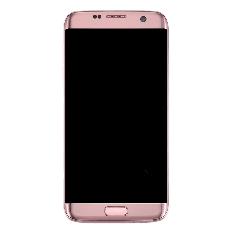 Original LCD Screen and Digitizer Full Assembly with Frame & Charging Port Board & Volume Button & Power Button For Galaxy S7 Edge / G935F(Pink) - Other Galaxy Parts by buy2fix | Online Shopping UK | buy2fix