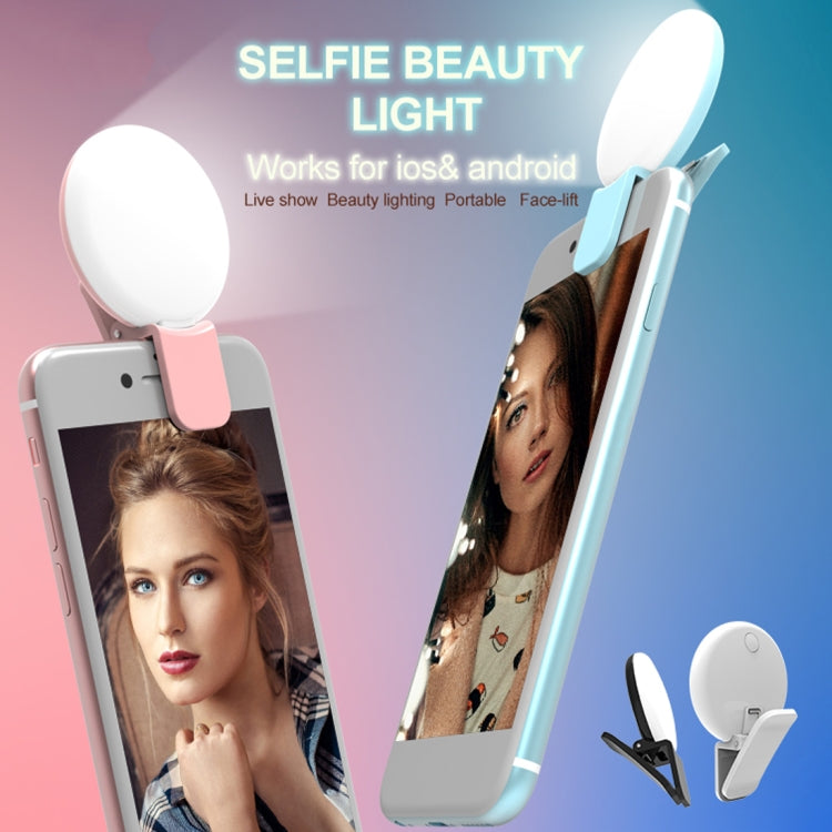 RK17 Mini and Portable Live Show Beauty Artifact 3 Levels of Brightness Warm and White Light Fill Light with 9 LED Light, For iPhone, Galaxy, Huawei, Xiaomi, LG, HTC and Other Smart Phones(White) - Consumer Electronics by buy2fix | Online Shopping UK | buy2fix