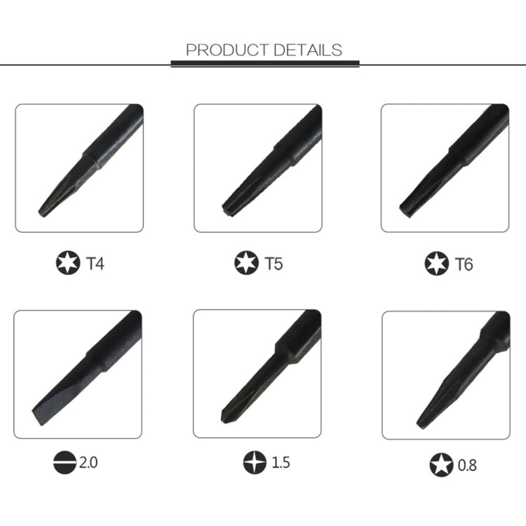 6 in 1 Precision Screwdriver Set Magnetic Electronic Screwdrivers Set for Mobile Phone Notebook Laptop Tablet - Screwdriver Set by BEST | Online Shopping UK | buy2fix