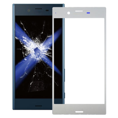 Front Screen Outer Glass Lens for Sony Xperia XZ(Silver) - Repair & Spare Parts by buy2fix | Online Shopping UK | buy2fix