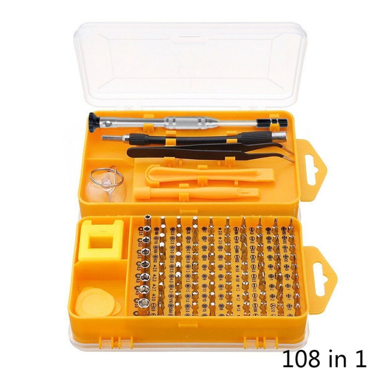 108 in 1 S2 Tool Steel Precision Screwdriver Nutdriver Bit Repair Tools Kit - Screwdriver Set by JIAFA | Online Shopping UK | buy2fix