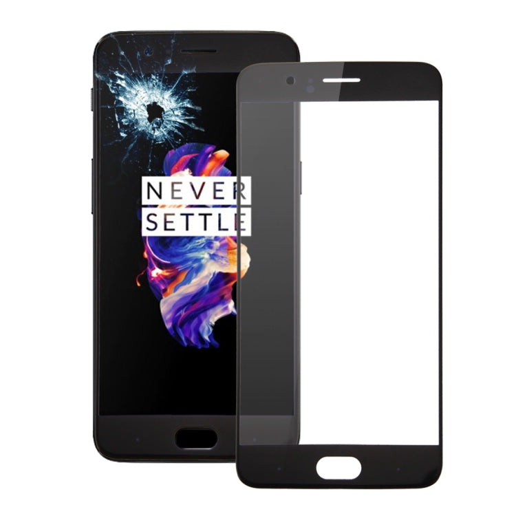 For OnePlus 5 Front Screen Outer Glass Lens (Black) - LCD Related Parts by buy2fix | Online Shopping UK | buy2fix