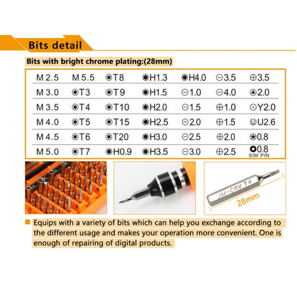 JAKEMY JM-8130 45 in 1 Interchangeable Magnetic Precision Screwdriver Set - Screwdriver Set by JAKEMY | Online Shopping UK | buy2fix