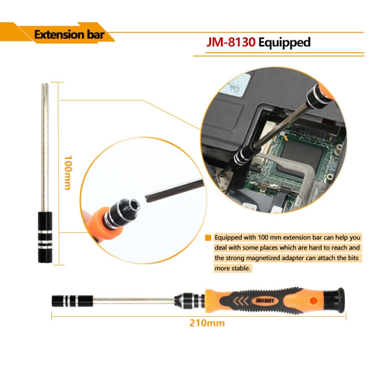 JAKEMY JM-8130 45 in 1 Interchangeable Magnetic Precision Screwdriver Set - Screwdriver Set by JAKEMY | Online Shopping UK | buy2fix