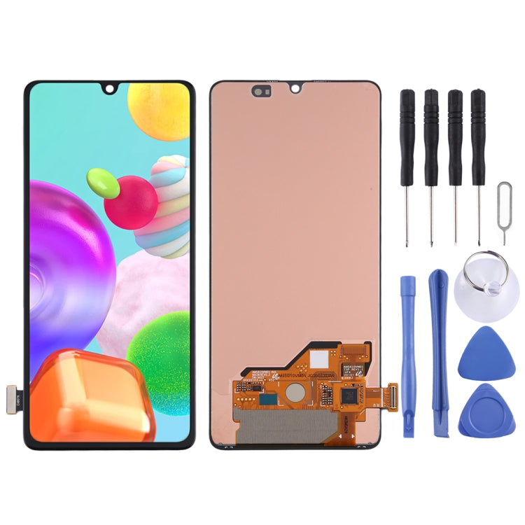 Super AMOLED LCD Screen for Samsung Galaxy A41 with Digitizer Full Assembly (Black) - Galaxy A Series Parts by buy2fix | Online Shopping UK | buy2fix