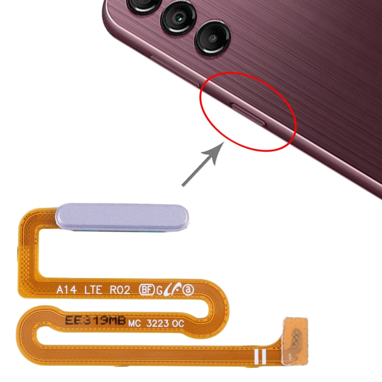 For Samsung Galaxy A14 SM-A145F Original Fingerprint Sensor Flex Cable (Silver) - Flex Cable by buy2fix | Online Shopping UK | buy2fix