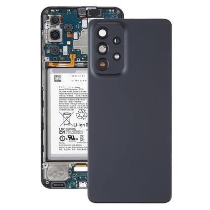 For Samsung Galaxy A53 5G SM-A536B Original Battery Back Cover with Camera Lens Cover(Black) -  by buy2fix | Online Shopping UK | buy2fix