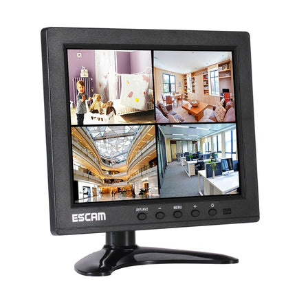 ESCAM T08 8 inch TFT LCD 1024x768 Monitor with VGA & HDMI & AV & BNC & USB for PC CCTV Security - DVD & LCD Player by ESCAM | Online Shopping UK | buy2fix