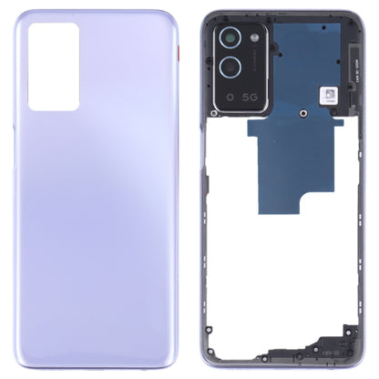 Battery Back Cover with Middle Frame for OPPO A56 5G(Purple) - Repair & Spare Parts by buy2fix | Online Shopping UK | buy2fix