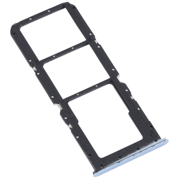 For OPPO K9x SIM Card Tray + SIM Card Tray + Micro SD Card Tray (Blue) - Card Socket by buy2fix | Online Shopping UK | buy2fix