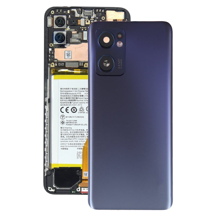 For OPPO Find X5 Lite Original Battery Back Cover with Camera Lens Cover(Black) -  by buy2fix | Online Shopping UK | buy2fix