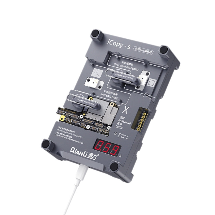 Qianli iCopy-S Double Sided Chip Test Stand 4 in1 Logic Baseband EEPROM Chip Non-removal For iPhone X / XS / XR / XS Max - Repair Platform by QIANLI | Online Shopping UK | buy2fix