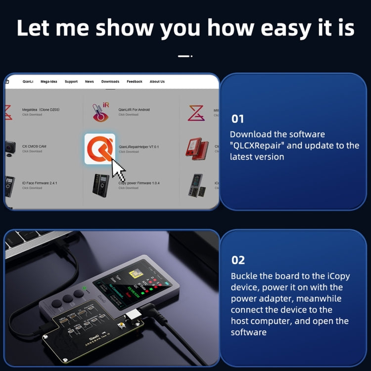 QianLi iCopy Plus Specialized Face ID Recovery and Activation Board for iPhone X to 14 Series - Repair Programmer by QIANLI | Online Shopping UK | buy2fix