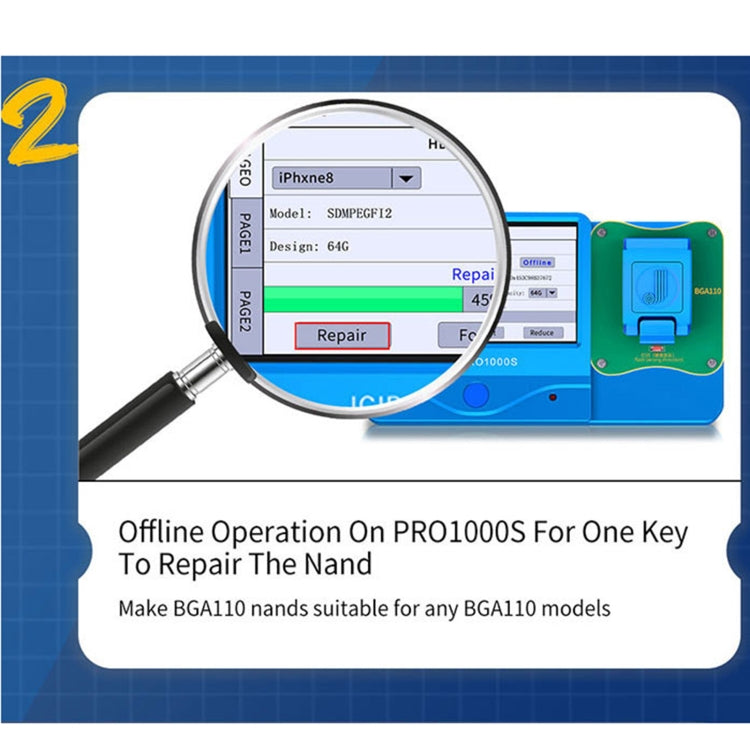 JC BGA110 Nand Module For iPhone 8 ~ 11 Pro Max - Repair Platform by JC | Online Shopping UK | buy2fix