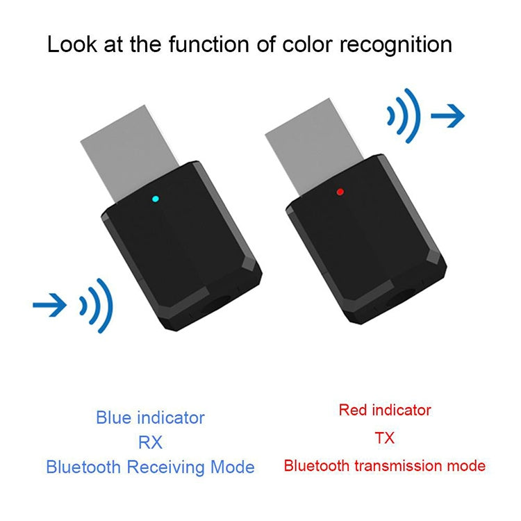 ZF169 Bluetooth5.0  Audio Receiver USB Bluetooth Adapter Bluetooth Transmitter Support Win8/10 - Apple Accessories by buy2fix | Online Shopping UK | buy2fix