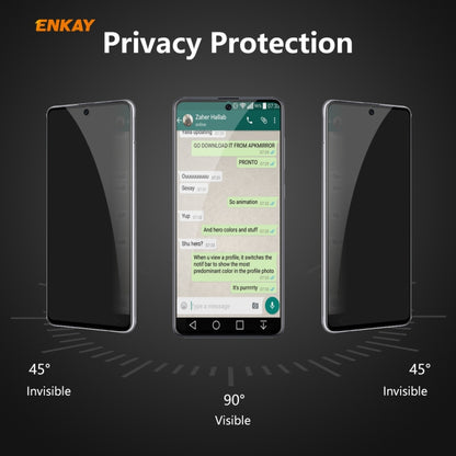 For Redmi Note 9S / Note 9 Pro  ENKAY Hat-Prince 0.26mm 9H 6D Privacy Anti-spy Full Screen Tempered Glass Film -  by ENKAY | Online Shopping UK | buy2fix