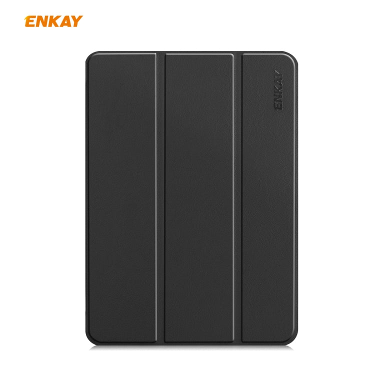 For iPad Pro 11 2022 / 2020 / 2021 ENKAY ENK-8001 Denim Pattern Horizontal Flip Leather Smart Tablet Case with Holder(Black) - iPad Pro 11 (2020) Cases by ENKAY | Online Shopping UK | buy2fix