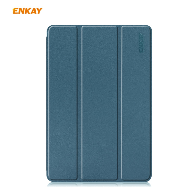 For Samsung Galaxy Tab S6 Lite P610 / P615 / Tab S6 Lite 2022 / P613 / P619 ENKAY Leather Smart Tablet Case with Pen Slot(Black) - Tab S6 Lite P610 / P615 by ENKAY | Online Shopping UK | buy2fix