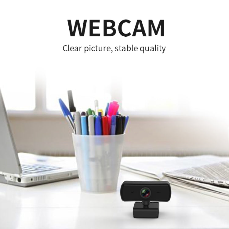 C3 400W Pixels 2K Resolution Auto Focus HD 1080P Webcam 360 Rotation For Live Broadcast Video Conference Work WebCamera With Mic USB Driver-free -  by buy2fix | Online Shopping UK | buy2fix