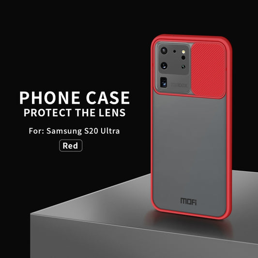 For Samsung Galaxy S20 Ultra MOFI Xing Dun Series Translucent Frosted PC + TPU Privacy Anti-glare Shockproof All-inclusive Protective Case(Red) - Galaxy Phone Cases by MOFI | Online Shopping UK | buy2fix