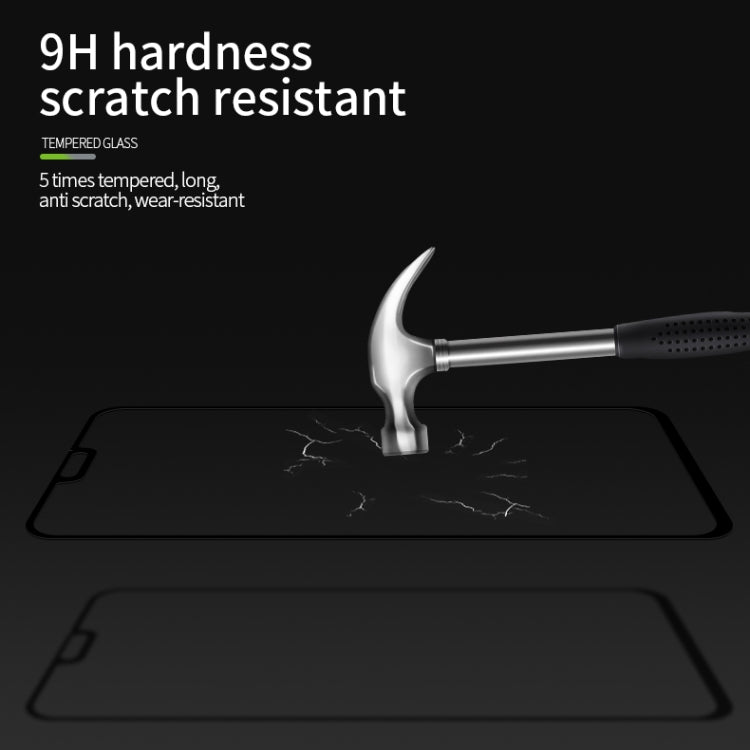 For Huawei Honor 9X Lite PINWUYO 9H 2.5D Full Screen Tempered Glass Film(Black) - Honor Tempered Glass by PINWUYO | Online Shopping UK | buy2fix