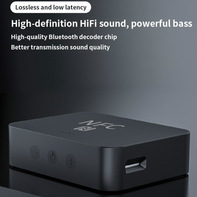 R6 NFC Bluetooth 5.0 Desktop Music Receiver Bluetooth Receiver, Support TF Card - Apple Accessories by buy2fix | Online Shopping UK | buy2fix
