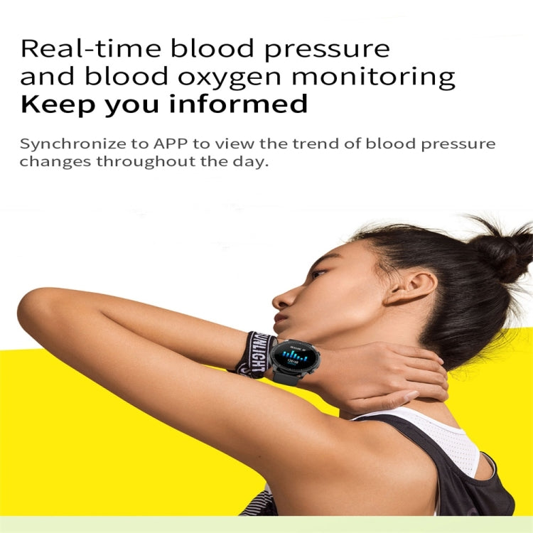 V23 1.28inch IPS Color Screen Smart Watch IP67 Waterproof,Support Heart Rate Monitoring/Blood Pressure Monitoring/Blood Oxygen Monitoring/Sleep Monitoring(Black) - Smart Wear by buy2fix | Online Shopping UK | buy2fix