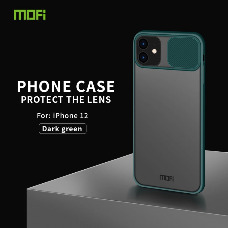 For iPhone 12 mini MOFI Xing Dun Series Translucent Frosted PC + TPU Privacy Anti-glare Shockproof All-inclusive Protective Case(Green) - iPhone 12 mini Cases by MOFI | Online Shopping UK | buy2fix