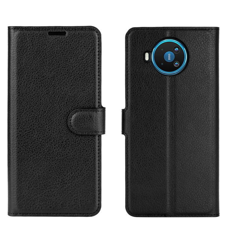 For Nokia 8.3 5G Litchi Texture Horizontal Flip Protective Case with Holder & Card Slots & Wallet(Black) - Mobile Accessories by buy2fix | Online Shopping UK | buy2fix