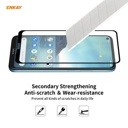 For Nokia 3.4 2 PCS ENKAY Hat-Prince Full Glue 0.26mm 9H 2.5D Tempered Glass Full Coverage Film - Nokia Tempered Glass by ENKAY | Online Shopping UK | buy2fix