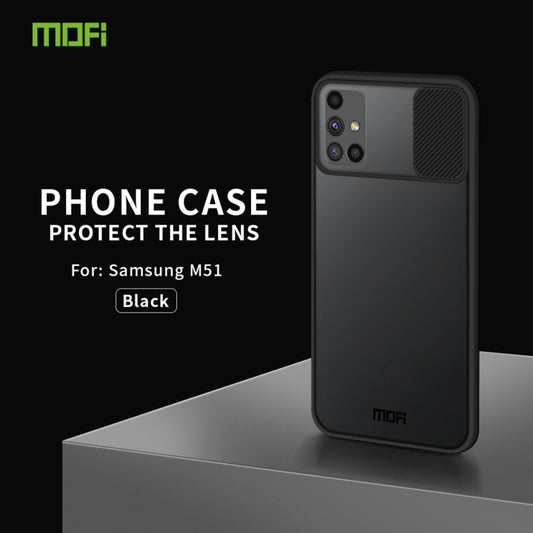 For Samsung Galaxy M51 MOFI Xing Dun Series Translucent Frosted PC + TPU Privacy Anti-glare Shockproof All-inclusive Protective Case(Black) - Galaxy Phone Cases by MOFI | Online Shopping UK | buy2fix