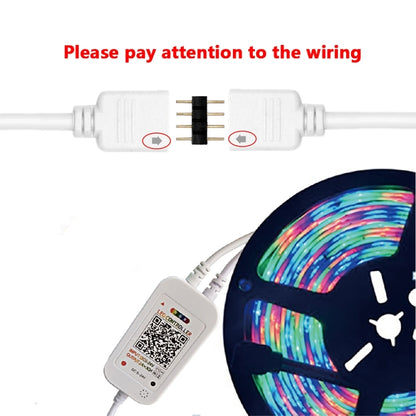 WiFi Smart 4 Pin RGB LED Strip Light Controller APP Remote Voice Control Works with Alexa Echo, 5-24V, type:WiFi 24-keys Controller - RGB Controller by buy2fix | Online Shopping UK | buy2fix