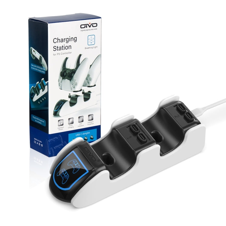 OIVO Dual Charging Dock Charger Station For PS5 - Charger & Power by OIVO | Online Shopping UK | buy2fix