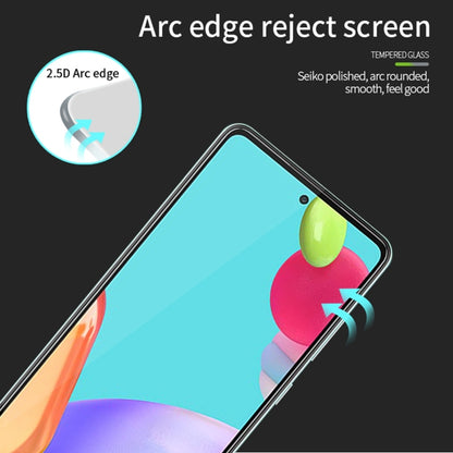 For Samsung Galaxy A52 5G / 4G MOFI 9H 2.5D Full Screen Tempered Glass Film(Black) - Galaxy Tempered Glass by PINWUYO | Online Shopping UK | buy2fix