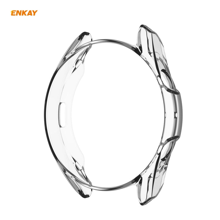 For Samsung Galaxy Watch 3 45mm 2 in 1 ENKAY Hat-Prince Transparent Soft TPU Case + 0.2mm 9H 2.15D Curved Edge Tempered Glass Film - Watch Cases by ENKAY | Online Shopping UK | buy2fix