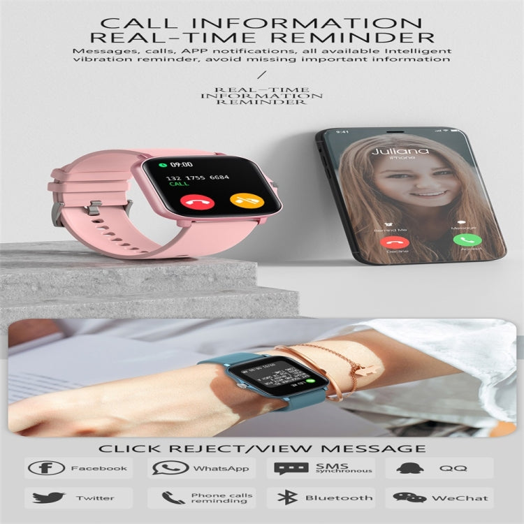 Y20 1.69 inch Color Screen Smart Watch IP67 Waterproof,Support Heart Rate Monitoring/Blood Pressure Monitoring/Blood Oxygen Monitoring/Sleep Monitoring(Black) - Smart Wear by buy2fix | Online Shopping UK | buy2fix