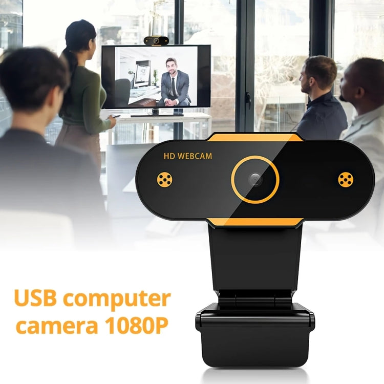 312 1080P HD USB 2.0 PC Desktop Camera Webcam with Mic, Cable Length: about 1.3m, Configuration:Anti-peep - HD Camera by buy2fix | Online Shopping UK | buy2fix