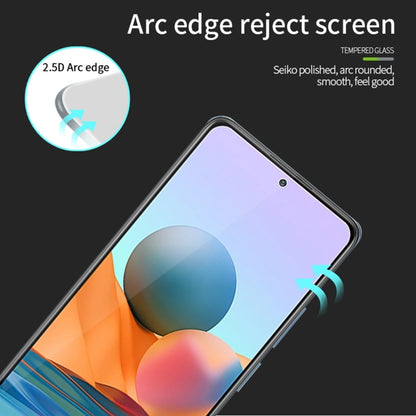 For Xiaomi Redmi Note 10 Pro / Note 10 Pro Max PINWUYO 9H 2.5D Full Screen Tempered Glass Film(Black) -  by PINWUYO | Online Shopping UK | buy2fix