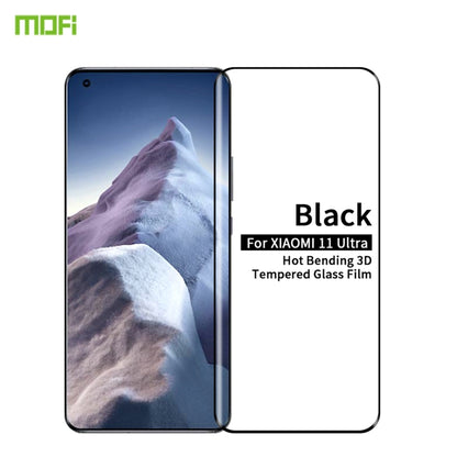 For Xiaomi Mi 11 Ultra MOFI 9H 3D Explosion Proof Thermal Bending Full Screen Covered Tempered Glass Film(Black) -  by MOFI | Online Shopping UK | buy2fix