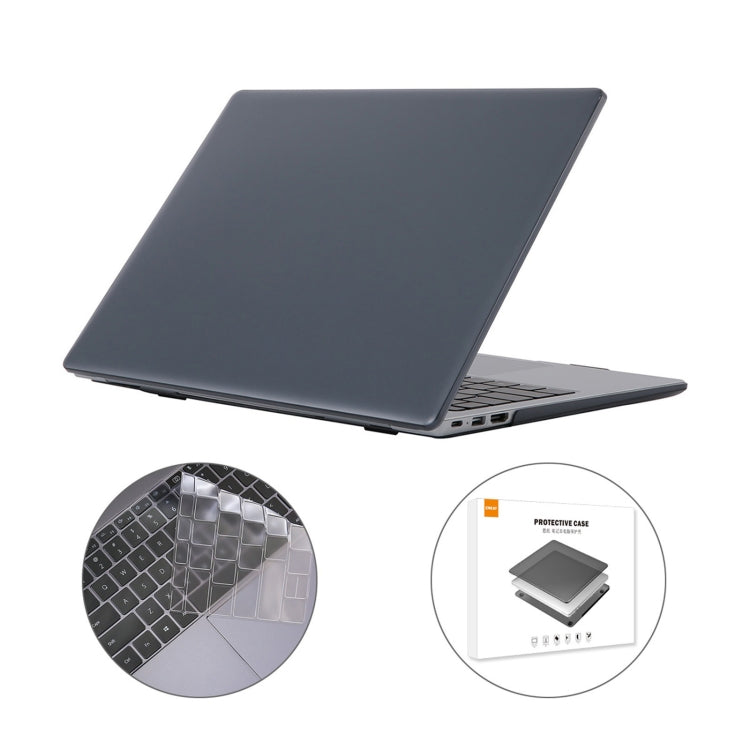 ENKAY for Huawei MateBook D 14  / Honor MagicBook 14 US Version 2 in 1 Crystal Protective Case with TPU Keyboard Film(Black) - Computer & Networking by ENKAY | Online Shopping UK | buy2fix